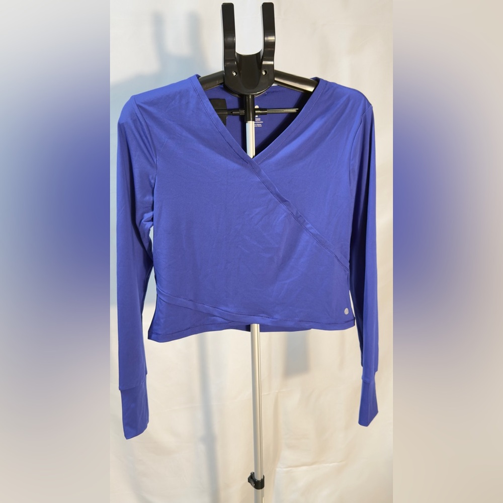 Apana Vivid Blue Long Sleeve Top size M